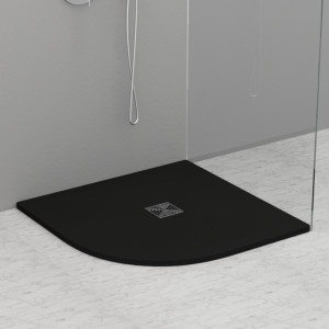 704554 Душевой поддон из минерального литья АНТРАЦИТ в комплекте с сифоном, Kerasan DOCCIA Италия