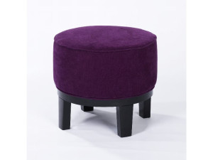 Низкий стул с мягкой тканью