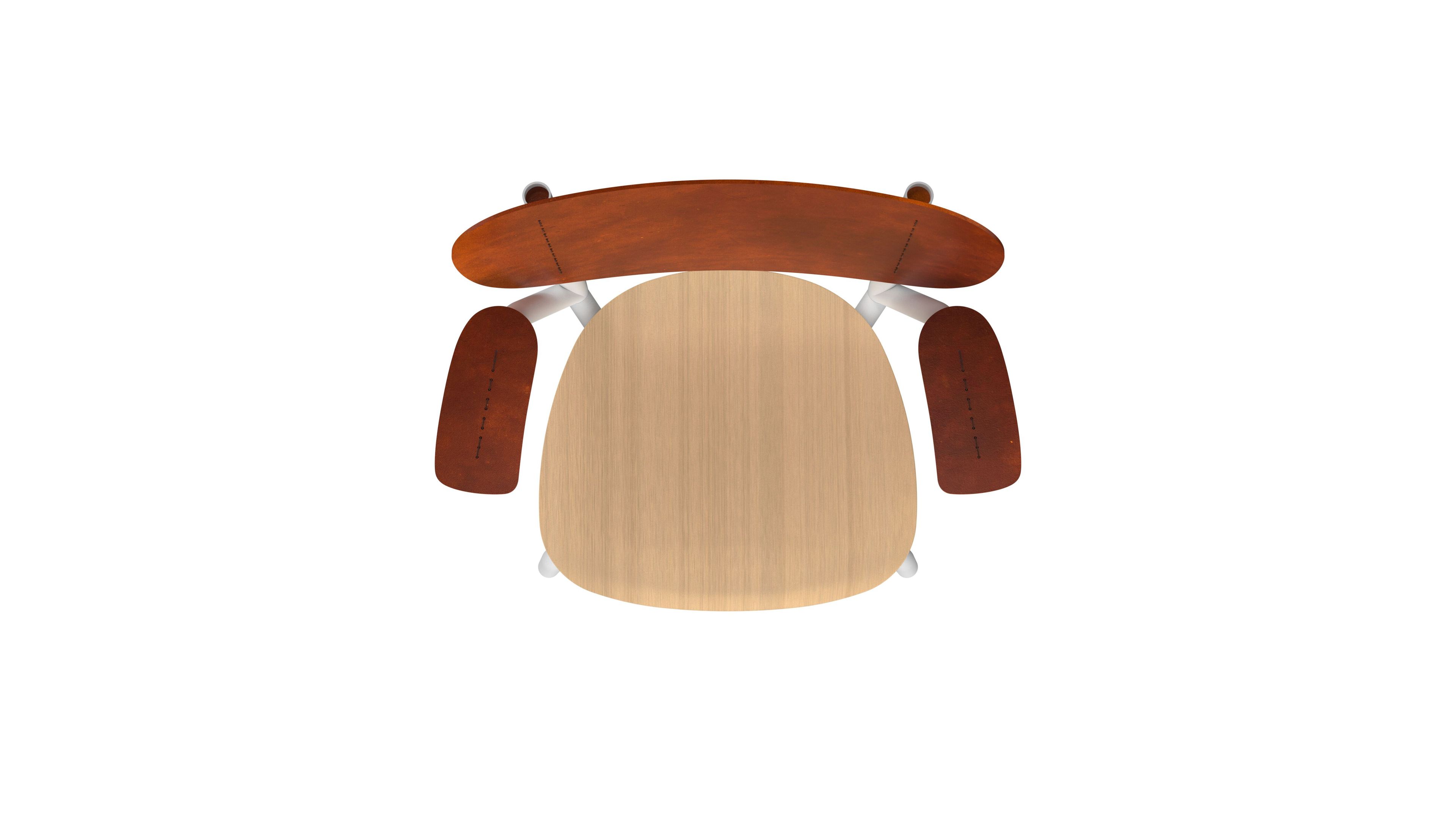 Деревянный и кожаный стул с подлокотниками FUNCTIONALS EMIL ROSI ARCH-00126468 - Вид №20