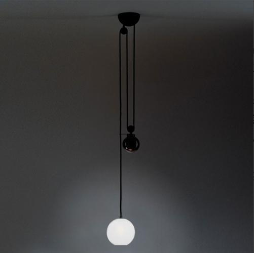 Светильник подвесной 25х25 см белый с черным Aggregato A089410 ARTEMIDE ДИЗАЙНЕРСКИЕ 00-3882278 Черный  - Вид №1