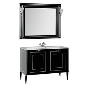 Комплект мебели Aquanet Паола 120 черный