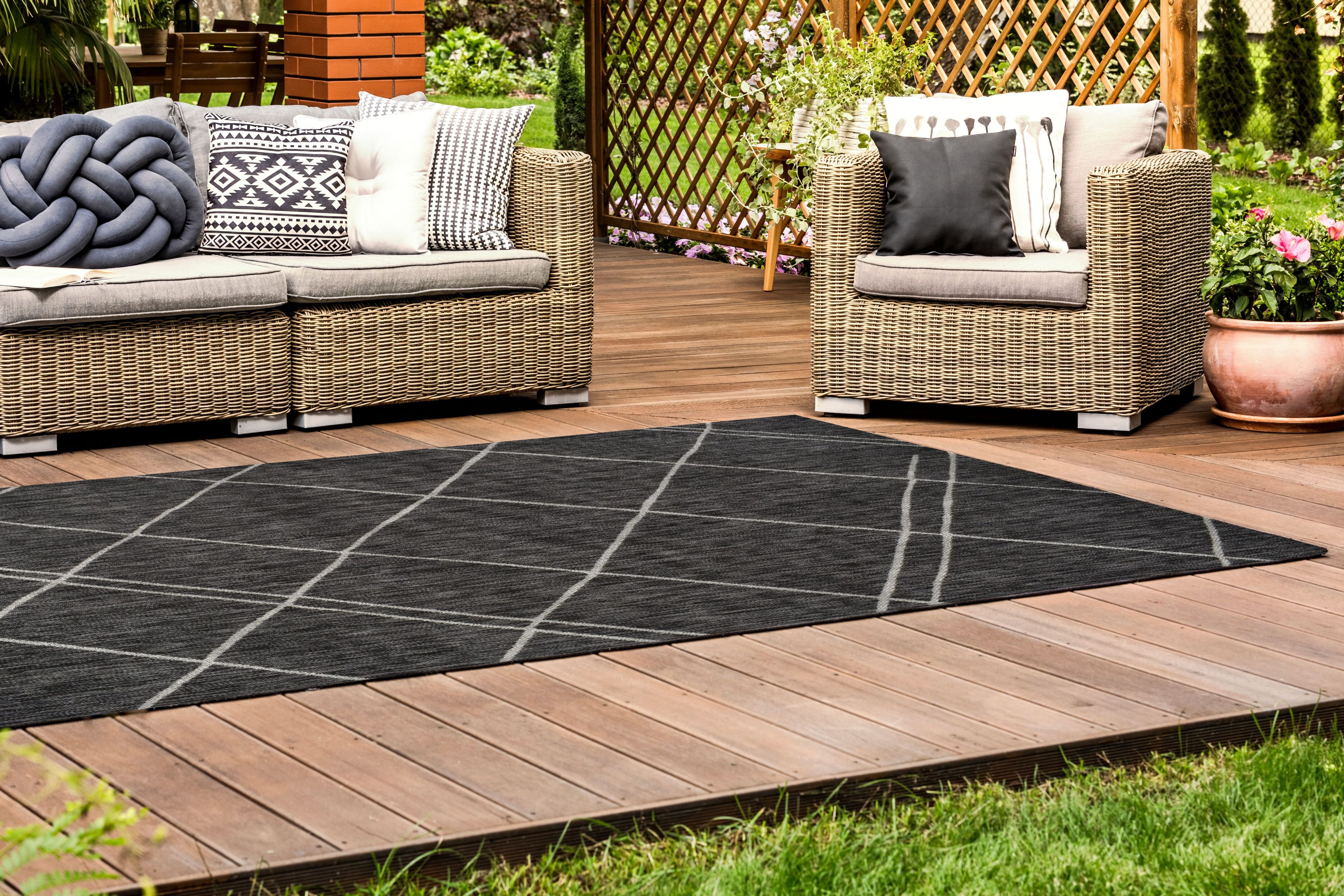 Прямоугольный напольный ковер с рисунком Ademi Outdoor ARCH-00101356 - Вид №6