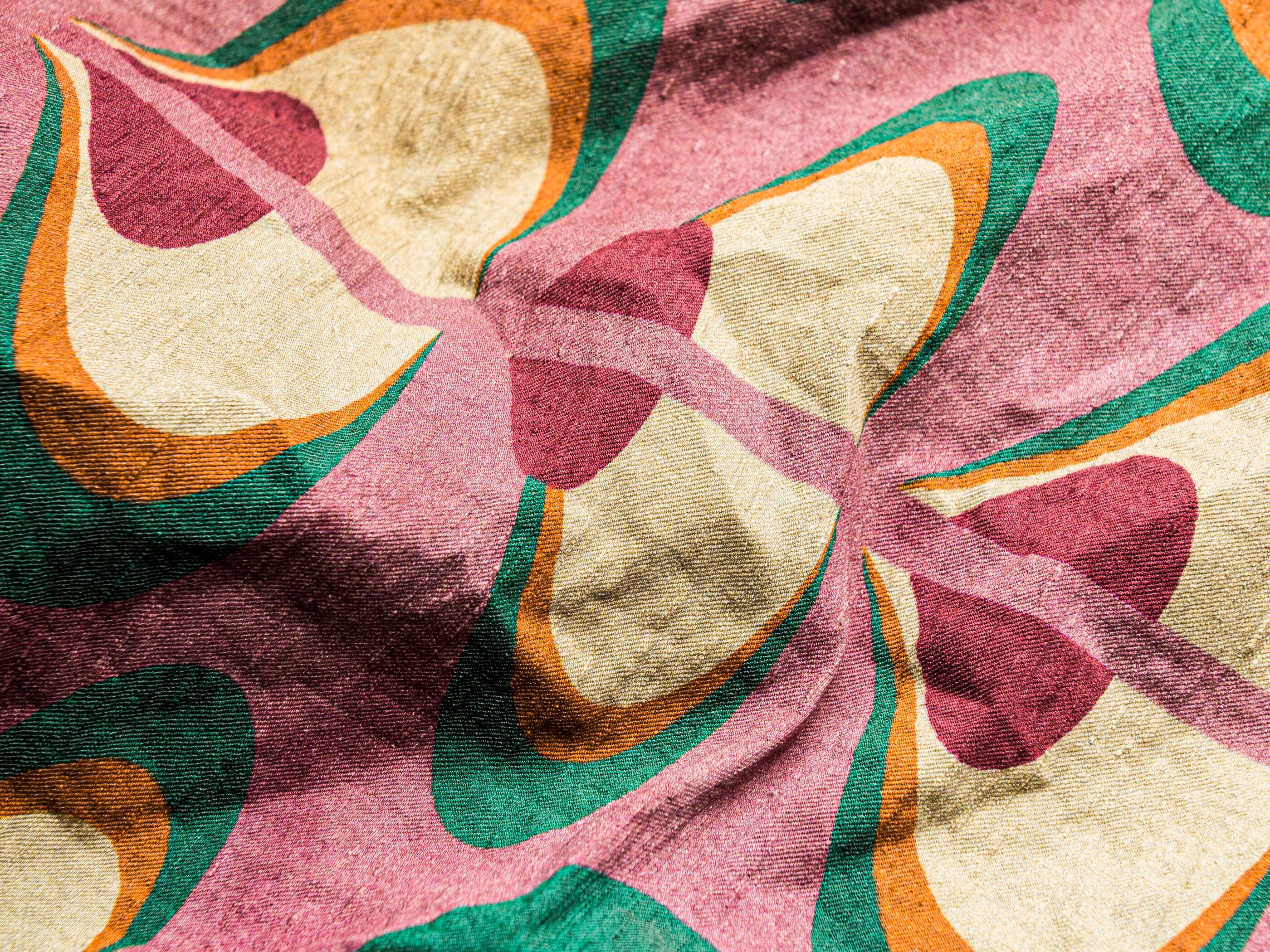 Ткань из льна, полиамида и эластана с графическим рисунком The House of Lyria CELENO ARCH-00137599