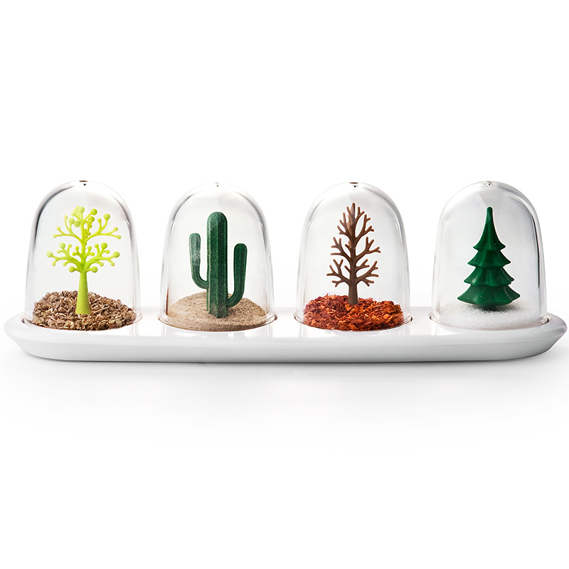 QL10121-WH Ёмкости для специй в наборе four seasons Qualy 