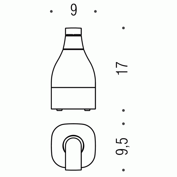 B9331 Дозатор для жидкого мыла настольный COLOMBO Alize Colombo Design - Вид №2