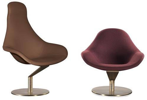 Reflex Вращающееся кресло из кожи с высокой спинкой Zenith sun-id-1366714 - Вид №1