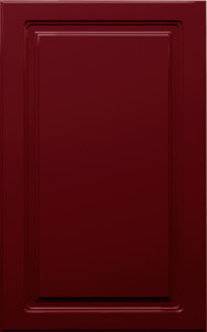 Фасады для кухни Классика Фрезеровка «Прямоугольник+» Вишневый глянец №182