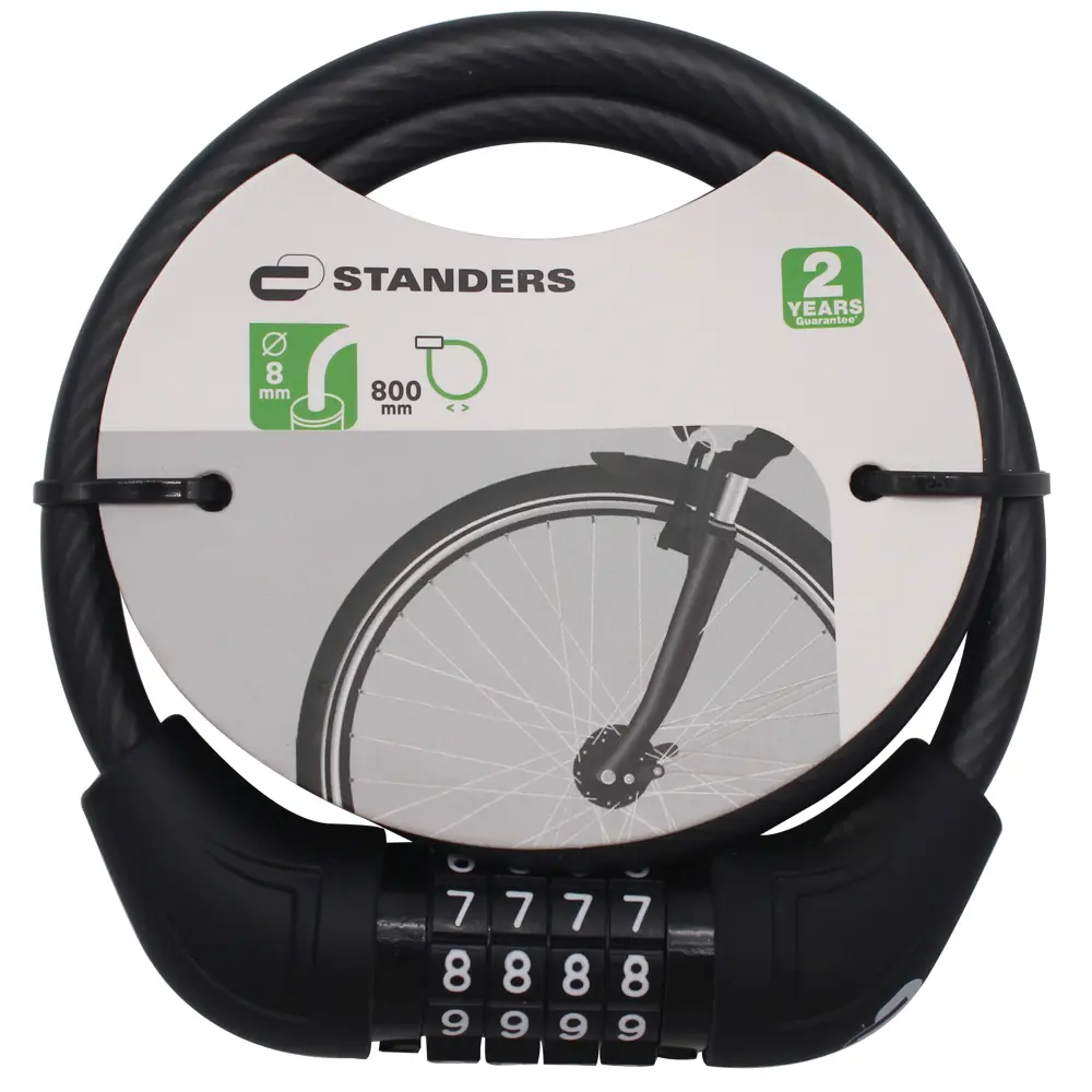 Кодовый велосипедный замок Standers с защитным ПВХ-покрытием 82247314 STLM-0023067 - Вид №1