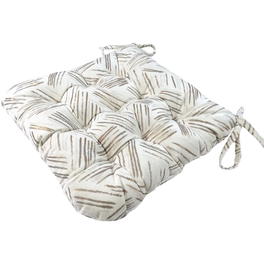 Подушка для стула Linen Way Холланд 36x6x40 см полиэстер бежевый STLM-2143593 - Вид №1