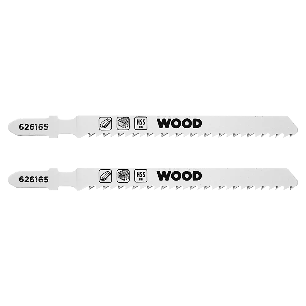 Пилка для электролобзика по дереву и пластику KWB 626165 чистый рез, 2 шт STLM-2047709