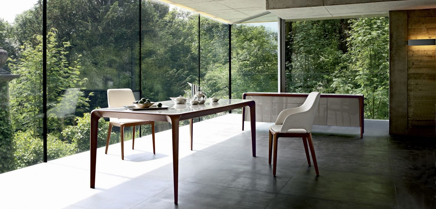 Прямоугольный обеденный стол из дерева и Daquacryl® ROCHE BOBOIS Les Contemporains ARCH-00104085 - Вид №1