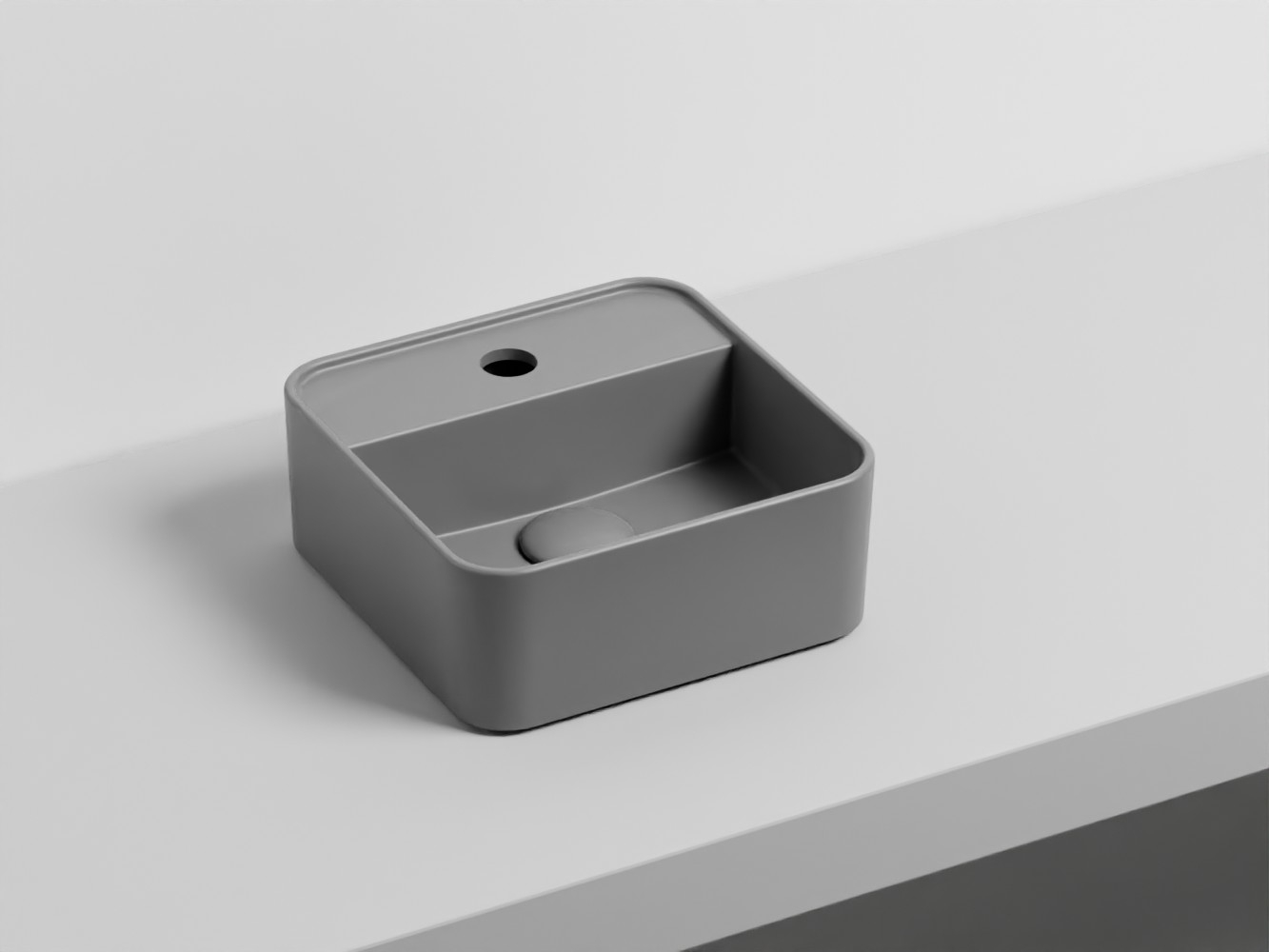 LPLAQ-CM Раковина круглая одно отверстие под смеситель 28 cielo Shui Comfort Ceramica Cielo