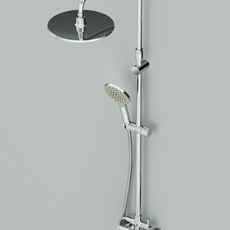 F0780964 душ.системанабор:см-ль д/ванны/душаверхний душ d250 мм ручной душ 120 мм 3 функции AM.PM Like - Вид №4