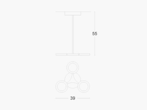 Регулируемая металлическая светодиодная потолочная лампа ZAVA ARCH-00115408 - Вид №2