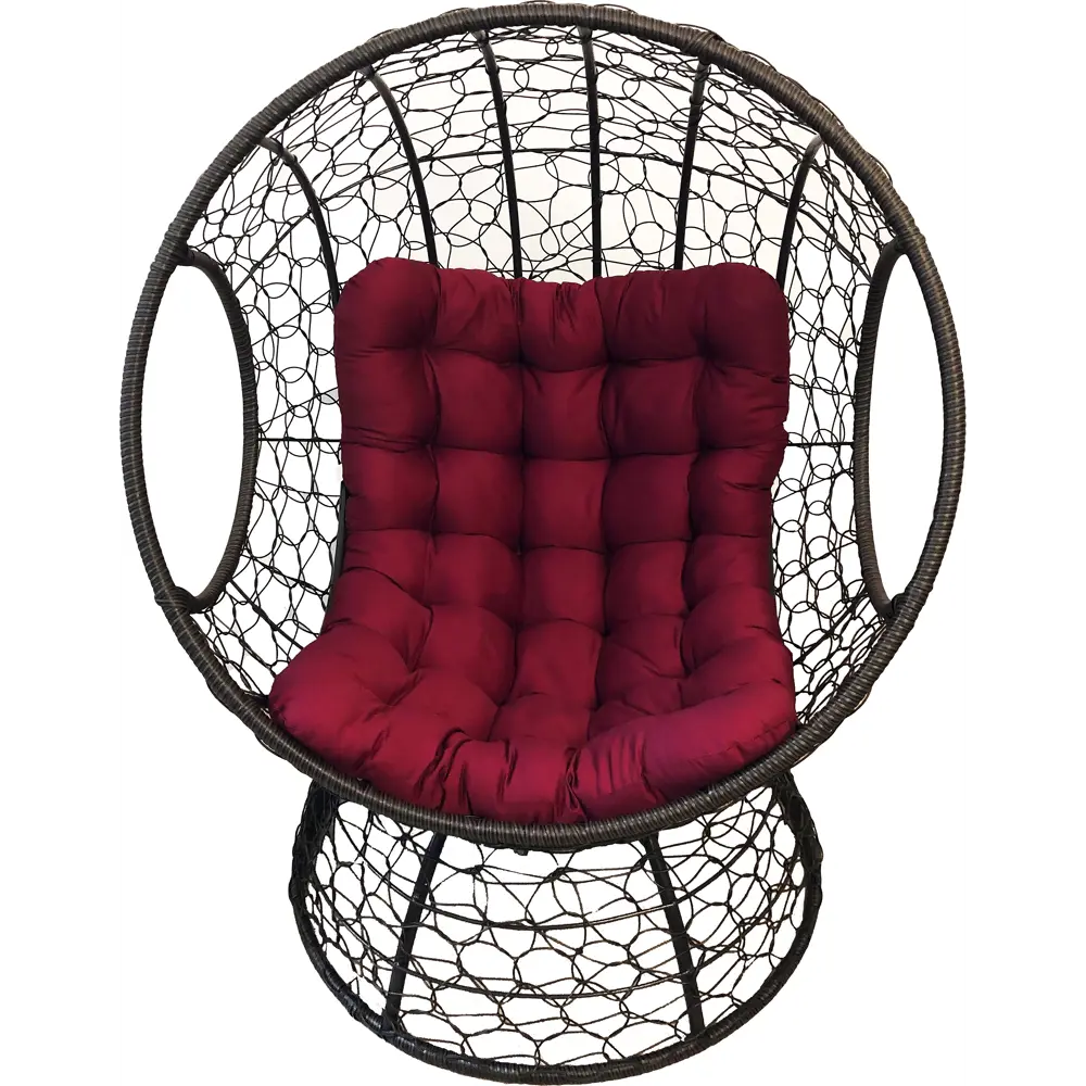 Кресло-шар Greengard из искусственного ротанга с подушкой Садовая мебель STLM-2095044 - Вид №2