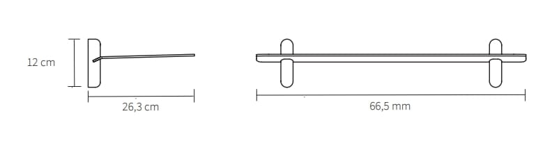 Стальная и деревянная полка Gejst Nivo ARCH-00149118 - Вид №4