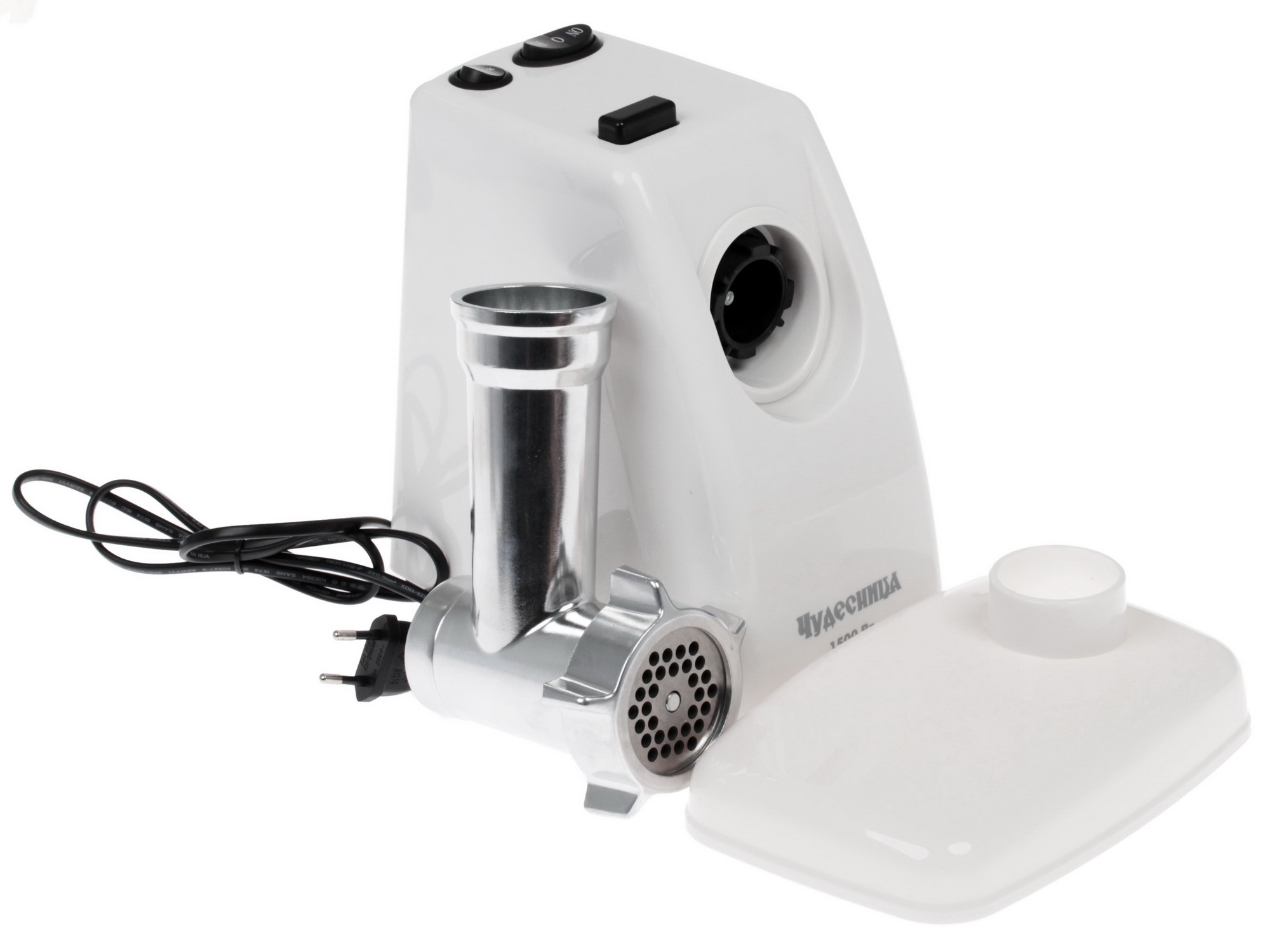 1093893 Мясорубка электрическая Чудесница Экстра ЭМШ 1500-Р1 белый STDN-0122900 - Вид №7