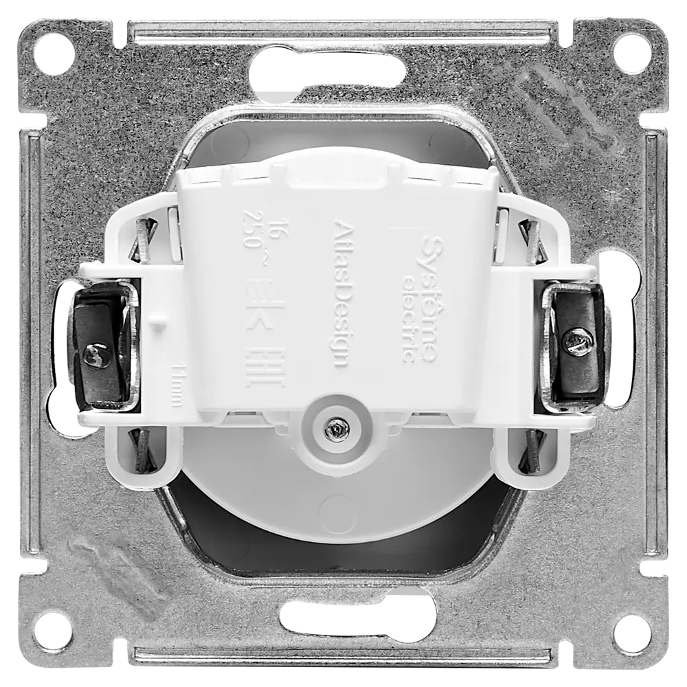 Розетка встраиваемая Systeme Electric AtlasDesign без заземления цвет белый 89457356 STLM-2121246 - Вид №2