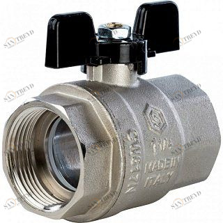 Кран шаровый STOUT ВВ 1"1/4 полнопроходной, бабочка SVB0002000032