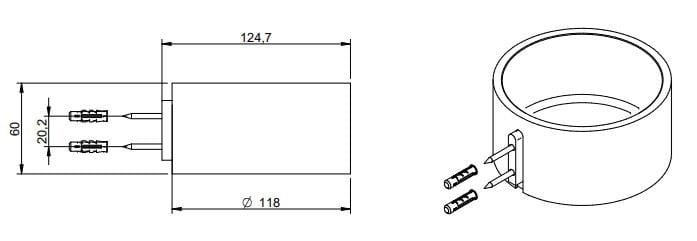 Набор, состоящий из держателя зубной щетки и мыльницы Rubinetterie Treemme 40 мм ARCH-00126438 - Вид №4