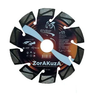 91780415 Диск алмазный по бетону Elsilber ZorAKuZa 1A1RSS/W сегментный 125x22.23x2.4 мм STLM-1352835