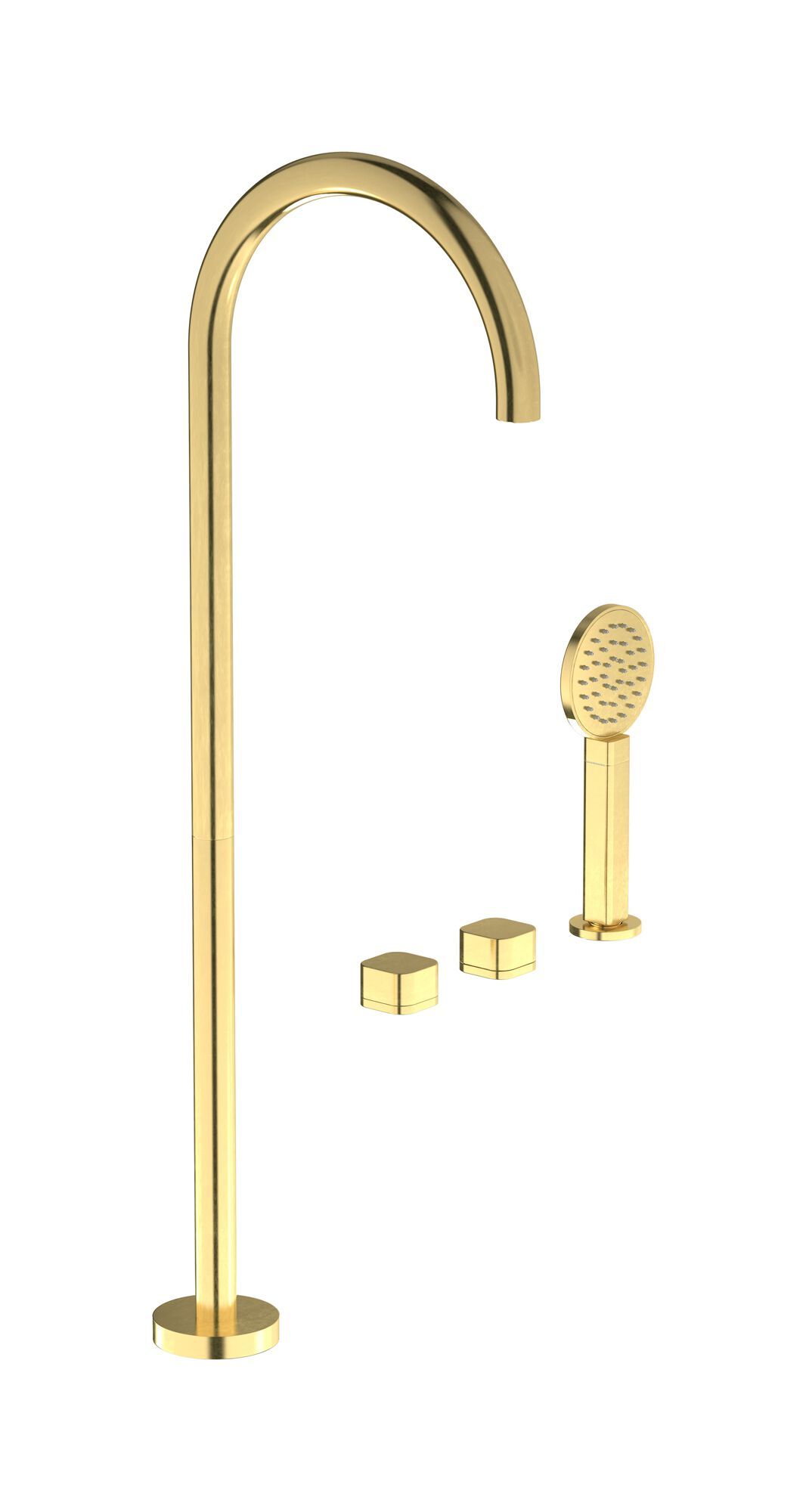 Смеситель для ванны с 4 отверстиями и ручным душем IB гелий ARCH-00026037 - Вид №3