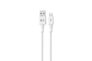 17579410 Кабель USB-MicroUSB для зарядки телефона 2A 1M белый EX-K-1155 EXPLOYD