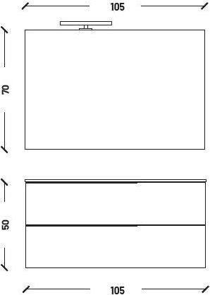 Mobiltesino Лаковая тумба под умывальник с ящиками Urban issue #2 sun-id-1478345 - Вид №2