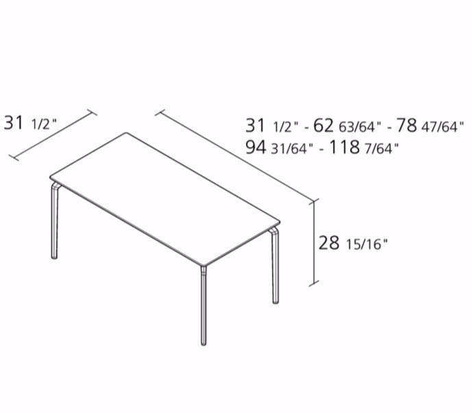 Alias Прямоугольный стол Tec sun-id-1451979 - Вид №2