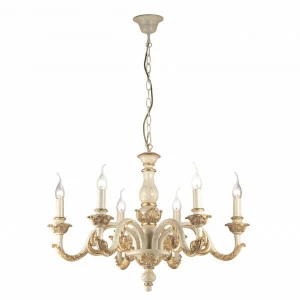Подвесная люстра Ideal Lux Giglio SP6 Oro IDEAL LUX ДИЗАЙНЕРСКИЕ, GIGLIO ORO 057355 Золотой