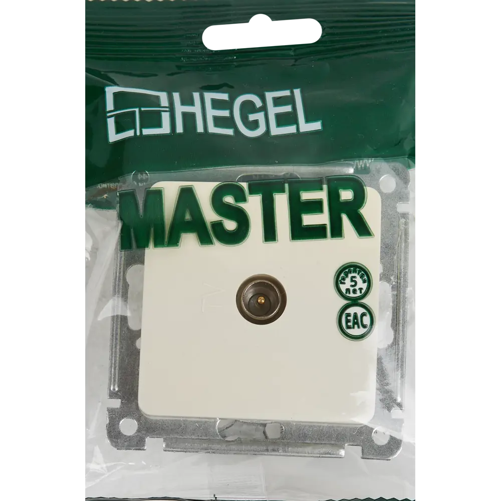 Телевизионная розетка встраиваемая Hegel РСТВ-401-01 цвет слоновая кость STLM-2185022 - Вид №5