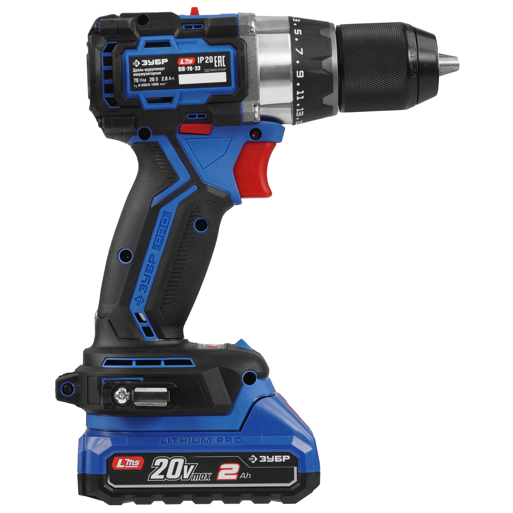 Дрель-шуруповерт ЗУБР DB-70-22 9276000 STDN-0075662 - Вид №2