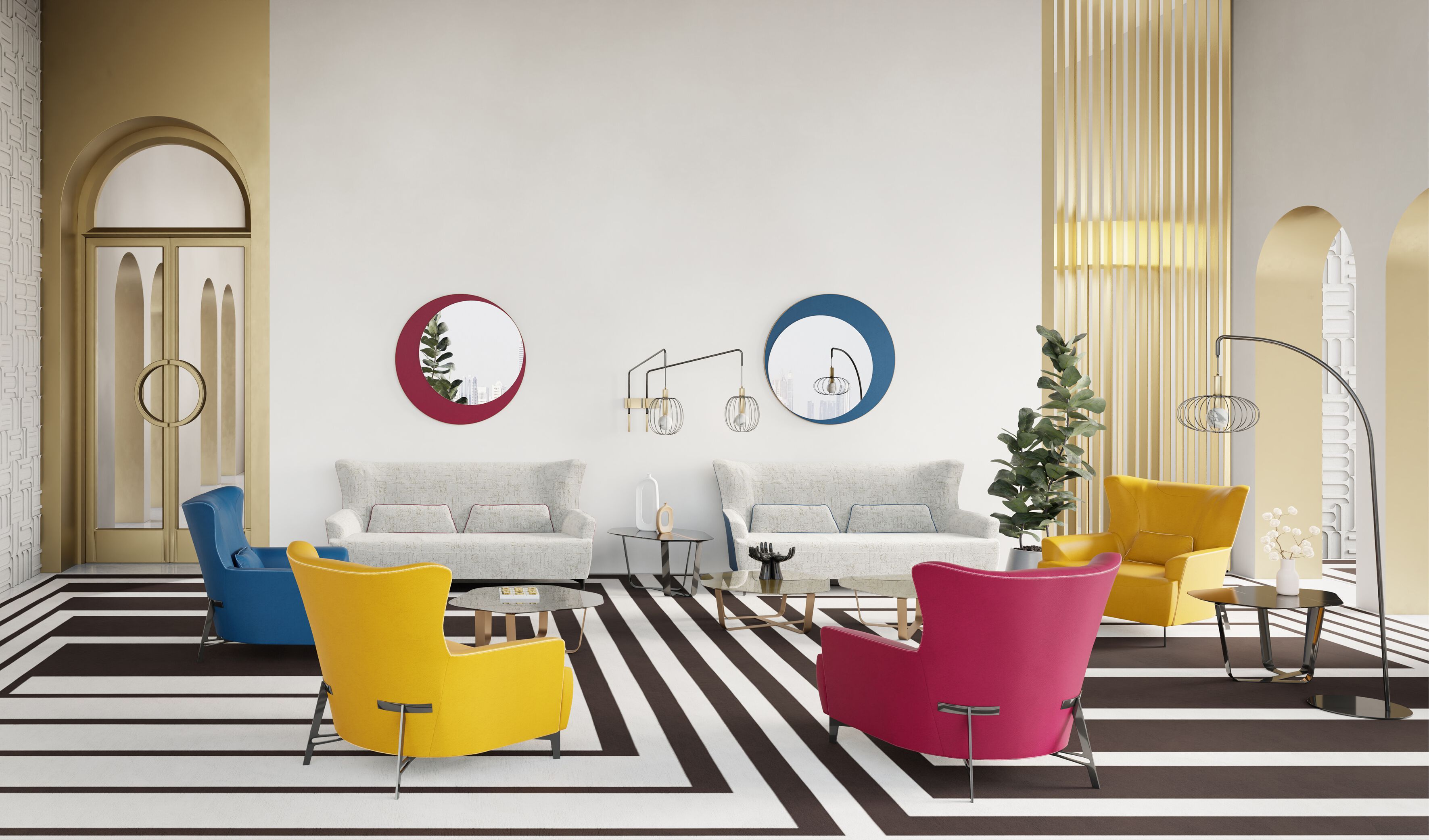 Кожаное кресло с подлокотниками Borzalino ARCH-00038704 - Вид №4