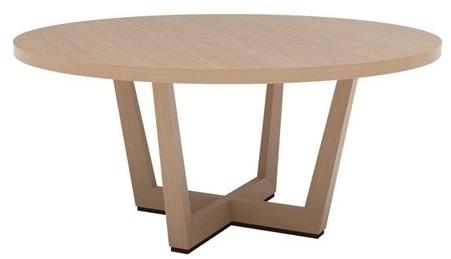 Andreu World Круглый обеденный стол из дуба Uves Me3661 / me3660 - Вид №1