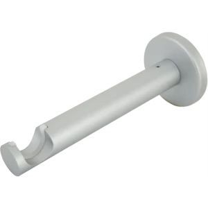 Держатель однорядный с пластиковыми вставками Orbis, металл, цвет серебро, 2 см