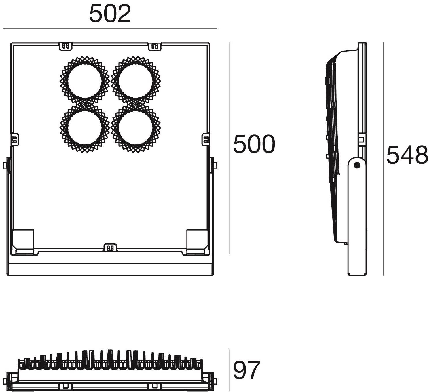 Linea Light Group Светодиодный прожектор для наружного освещения из литого под давлением алюминия sun-id-1478798 - Вид №9