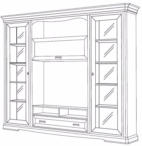 Arvestyle Самонесущая оборудованная стена с подставкой под телевизор Exclusive sun-id-1369711 - Вид №5