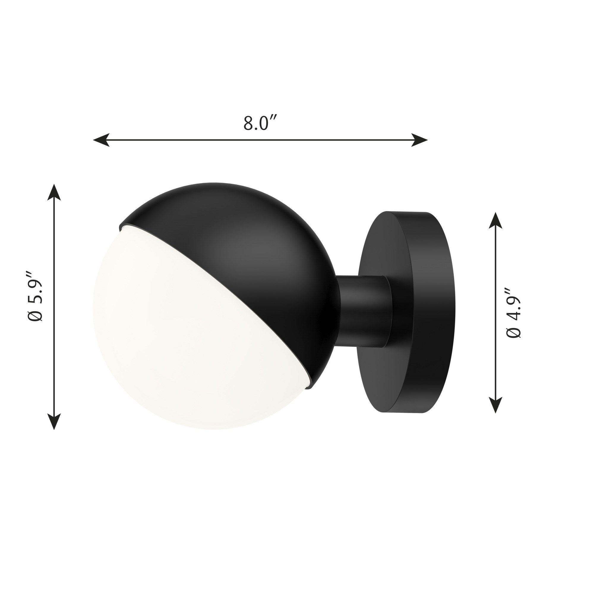 Светодиодный настенный светильник из опалового стекла Louis Poulsen VL Studio ARCH-00121901 - Вид №16