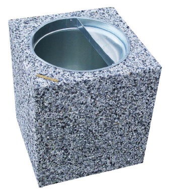 11701 КВАДРО, урна из бетона LAB.Space 