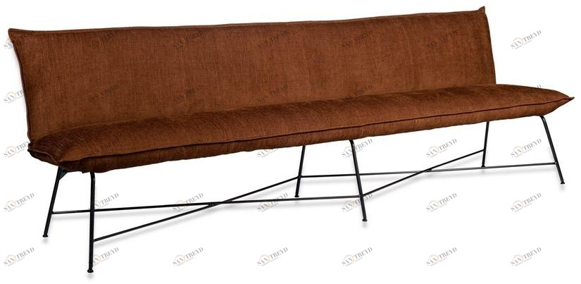 Jess Скамья из ткани со спинкой Vidar sun-id-1375510