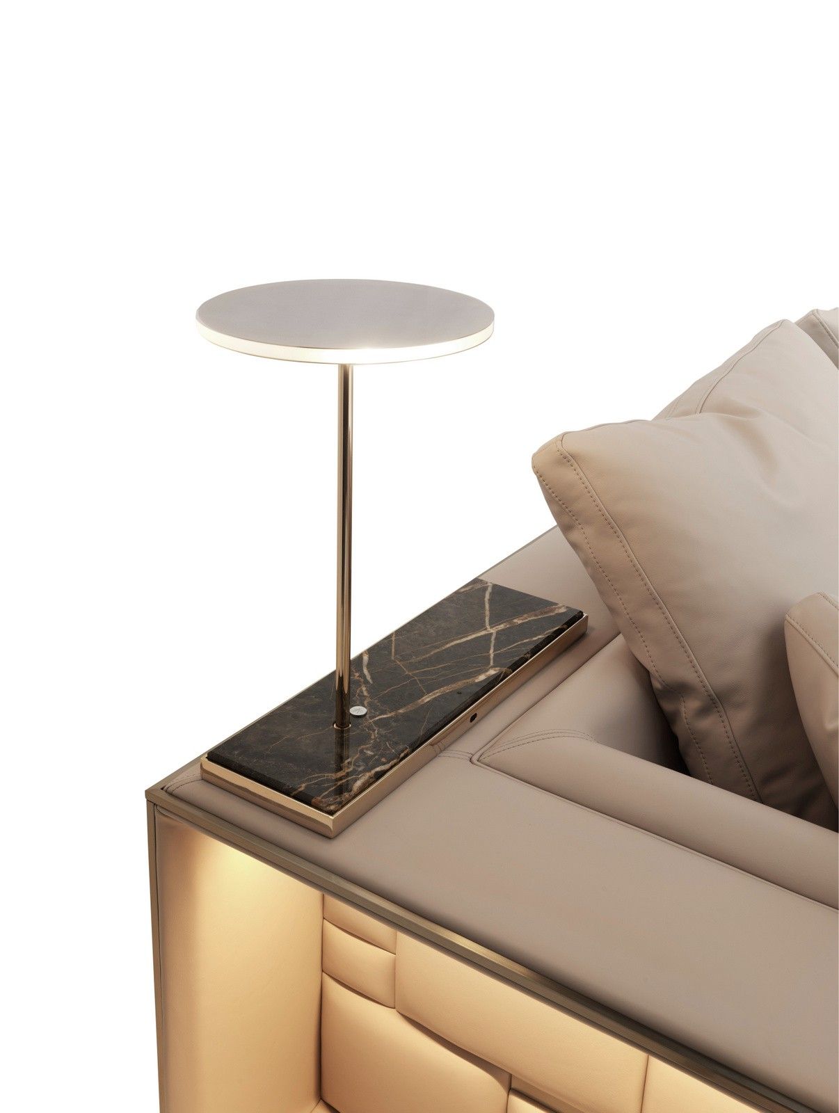 Беспроводная настольная лампа из мрамора и металла Visionnaire BARNABY ARCH-00082683 - Вид №2