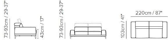 Natuzzi Кожаный диван sun-id-1400365 - Вид №1