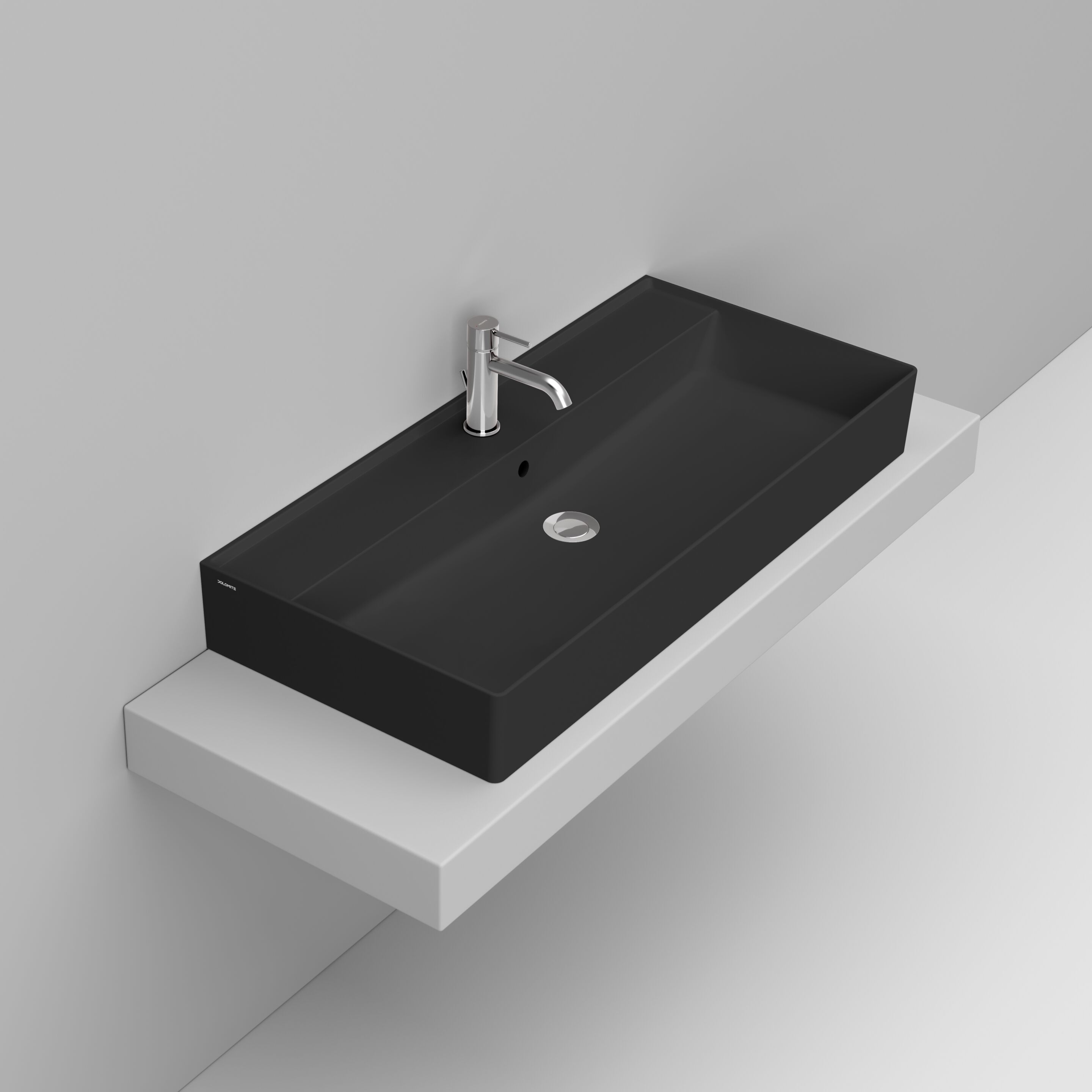 Керамическая раковина с одной столешницей с переливом Ceramica Dolomite несколько ARCH-00004077 - Вид №2