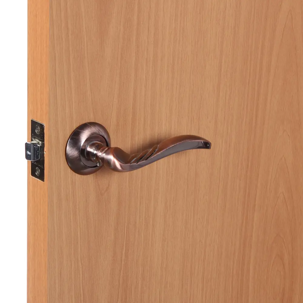 Ручки дверные на розетке EDS-43-10, цвет античная медь EDSON STLM-2010805 - Вид №5