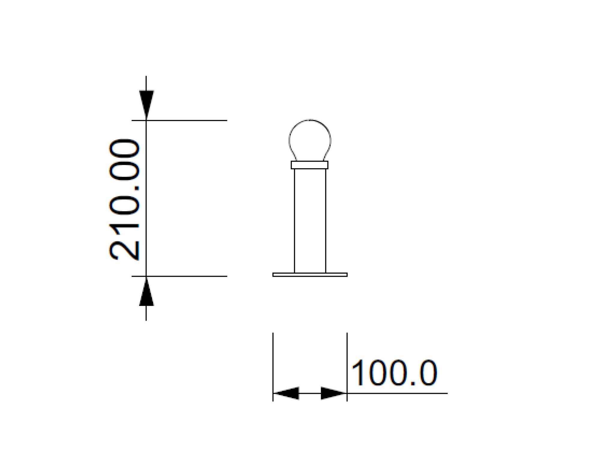 Металлическая светодиодная настольная лампа Lampex Italiana Lumen ARCH-00054019 - Вид №2