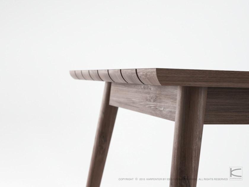 KARPENTER Садовый стол из тикового дерева в скандинавском стиле Vintage outdoor Vo03-t - Вид №2