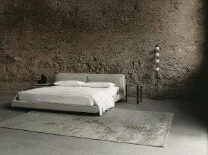 Living Divani Двуспальная кровать из ткани Neowall