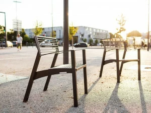 mmcité1 Сиденье для улицы из оцинкованной стали Vera Lv257