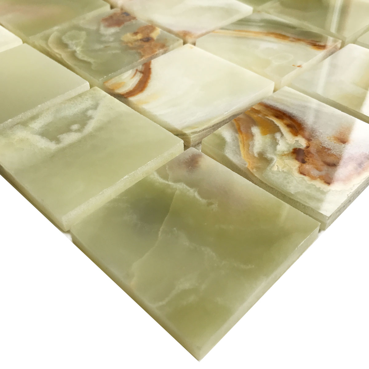 Мраморная мозаика Starmosaic Classic GREEN ONYX – элегантность в каждом квадрате STP-ST112 INCOLOR - Вид №1