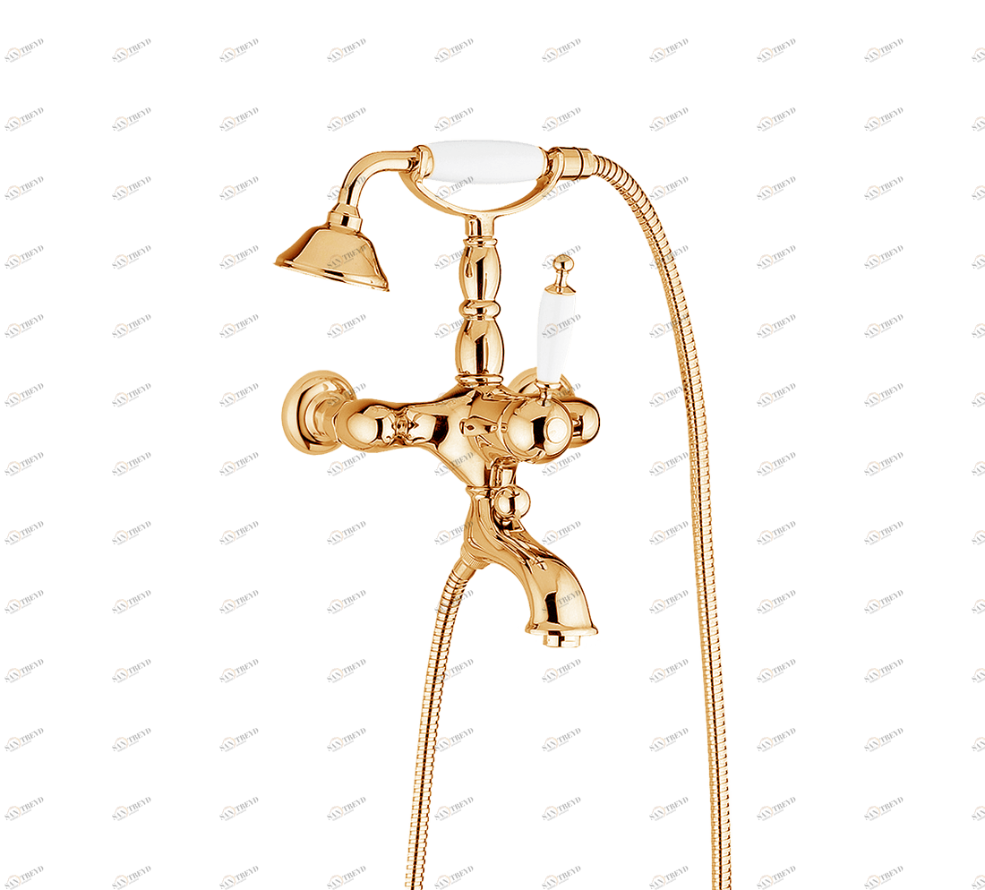 Gentry Home Смеситель для раковины, однорычажный, с автоматическим сливом 1 1/4 Thames Dark gold GH101174 